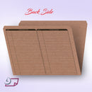 Real Estate Listing Folder, Right Panel List, Letter Size, Brown Kraft