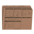 Real Estate Listing Folder, Right Panel List, Letter Size, Brown Kraft