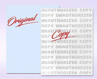 8-1/2" x 11" Security Paper, Unauthorized Pantograph, 1 Part, Light Blue