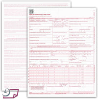 8-1/2 x 11" CMS HCFA 1500 Laser Format Insurance Claim Form