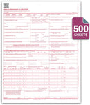 8-1/2" x11" CMS HCFA 1500, Laser Format