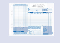 Auto Repair Order Form,  11" x 8½"