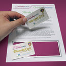 Integrated Card 7 mil polyester Duplex Printable 2 Cards on the bottom