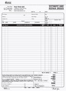 8 1/2" x 11", Estimate & Repair Order