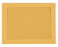 9 x 12  Full Face  Brown Kraft Blank, Window  Envelopes