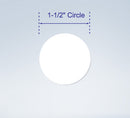 Wafer Tab Seals, 1.5" Round, White