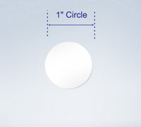 Wafer  Seals, 1" Round, Translucent,