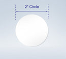 Wafer Tab Seals 2" Round, Translucent