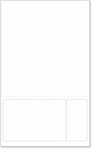 Integrated Label Form 8-1/2 x 14" Laser Sheet 1 Horizontal Perforation Label Size - 6 x 4 Label Size - 2 x 4