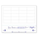 8-1/2" x 11" Wrist Band For Adults, 20 Labels