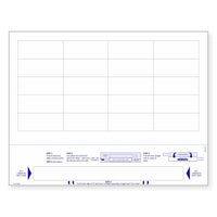 8-1/2" x 11" Wrist Band For Adults, 20 Labels