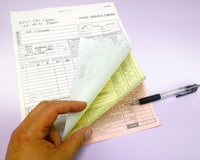 3 Part HVAC Invoice & Repair Detail Form
