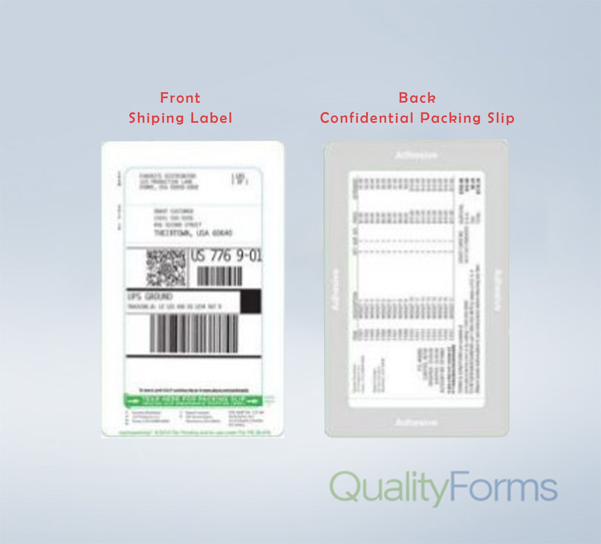 Duplex Thermal Shipping Label/ Packing Slip