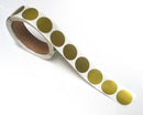 1" Round Gold Scratch Off Labels Stickers, 500 labels per roll
