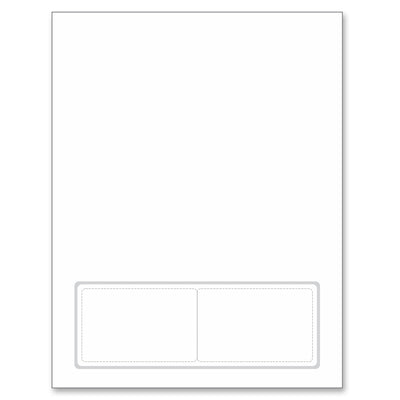 Integrated Card 7 mil polyester Duplex Printable 2 Cards on the bottom