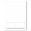 Integrated Card 10 mil polyester Duplex Printable 2 Cards on the bottom