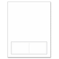 Integrated Card 10 mil polyester Duplex Printable 2 Cards on the bottom
