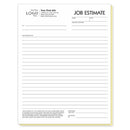Job Estimate Forms, 8 1/2 X 11"
