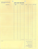 8-1/2 x 11'' Job Invoice 500 sets per book 3/4 part carbonless