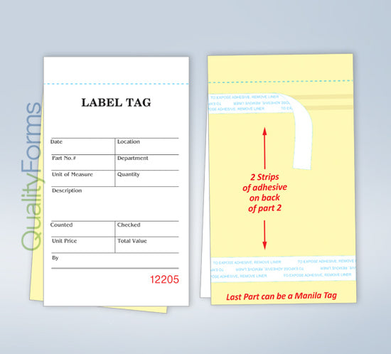 Carbonless Inventory Tag