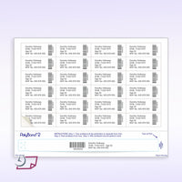 8-1/2" x 11" Wrist Band For Adults 24 Labels