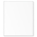 9-1/2 x 11" Continuous Paper 15# White, 4 Part, No Side Perfs