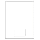 1 Integrated Card With 2 Mil Backer, 3-3/8" x 2-1/8", Center.