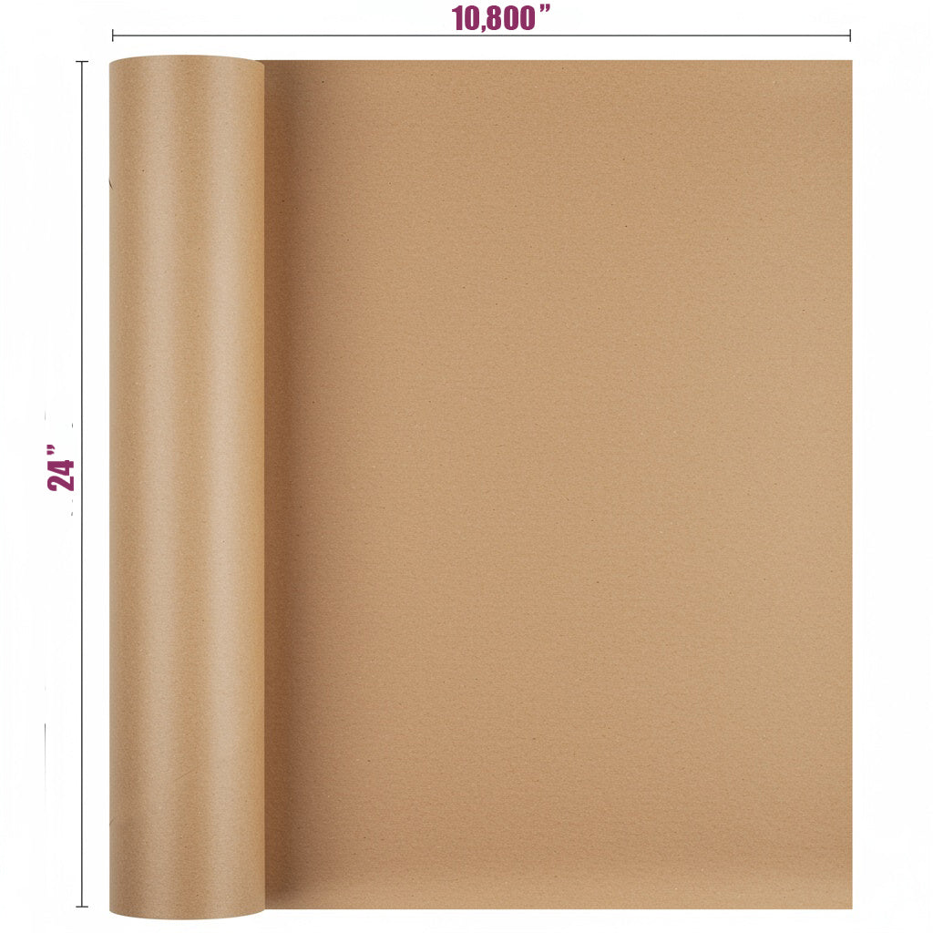 Kraft paper 40# on a roll 900 Ft., 24" x 10.800'’ with 3" core