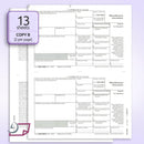 1099 MISC Forms for 2025, 4-Part Tax Forms,  25 Forms and 25 Self-Seal Envelopes.