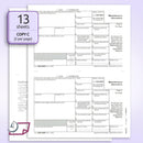 1099 MISC Forms for 2025, 4-Part Tax Forms,  25 Forms and 25 Self-Seal Envelopes.
