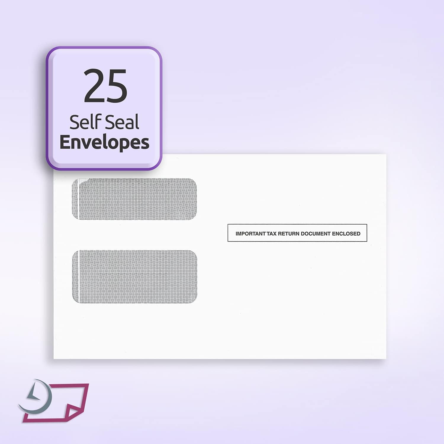 1099 MISC Forms for 2025, 4-Part Tax Forms,  25 Forms and 25 Self-Seal Envelopes.