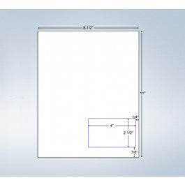 Integrated Label Form 1 Label 4 x 2.5