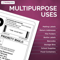 8-1/2" x 11", 1 Label, per Sheet, 8.5" x 11"