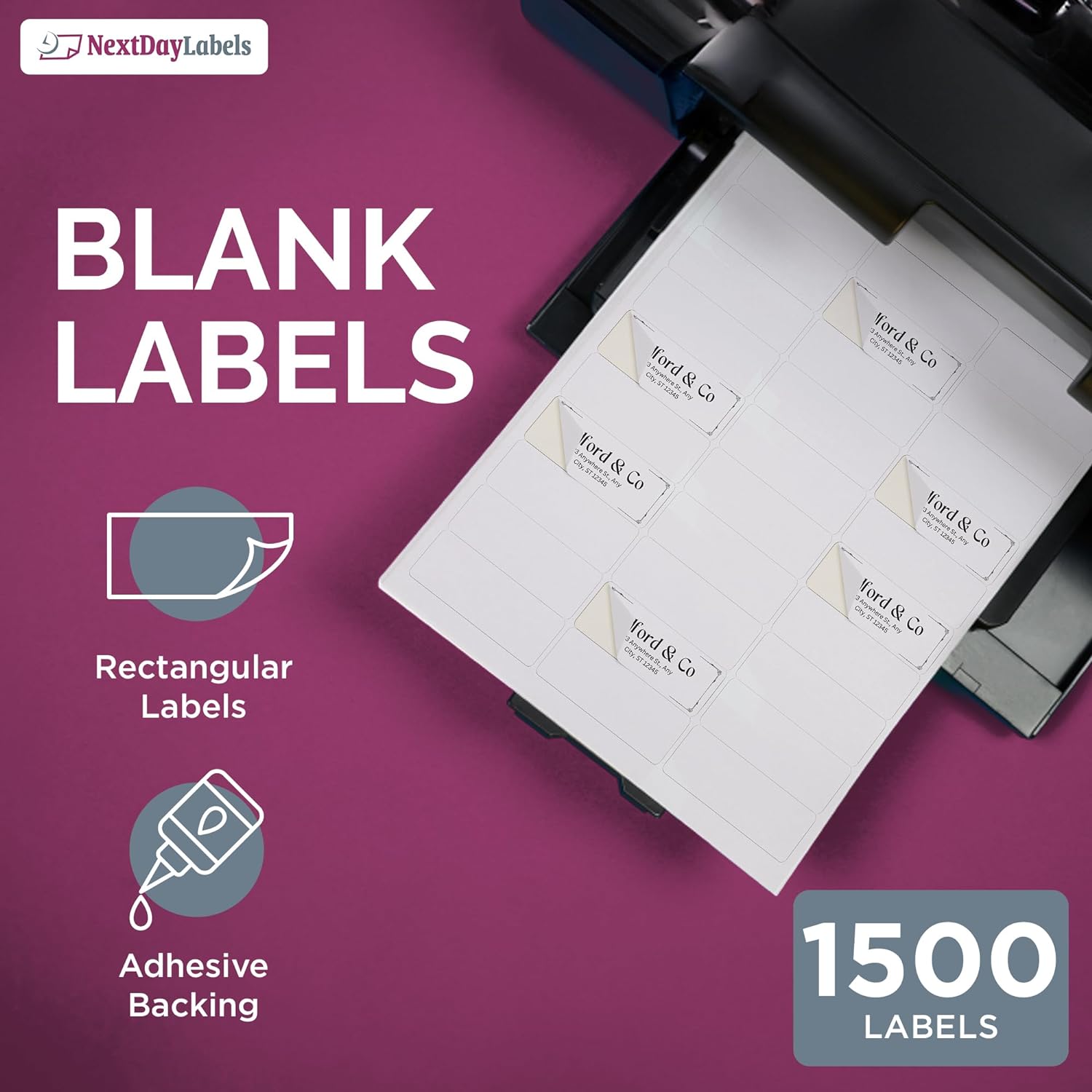 8-1/2" x 11"  30 Labels per Sheet 2.625" x 1" Each Label