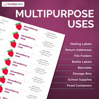8-1/2" x 11", 33 Labels, per Sheet,2.8" x 1"