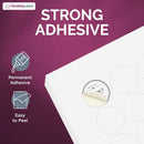 8-1/2" x 11" 108 Labels per Sheet 3/4" Round