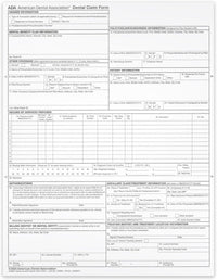 ADA Dental Insurance Claim Forms, 8-1/2 x 11", For Laser & Inkjet