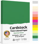8-1/2 x 11" Letter Size, Gamma Green Cover Card Stock