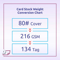 8-1/2 x 11" Letter Size Cover Card Stock