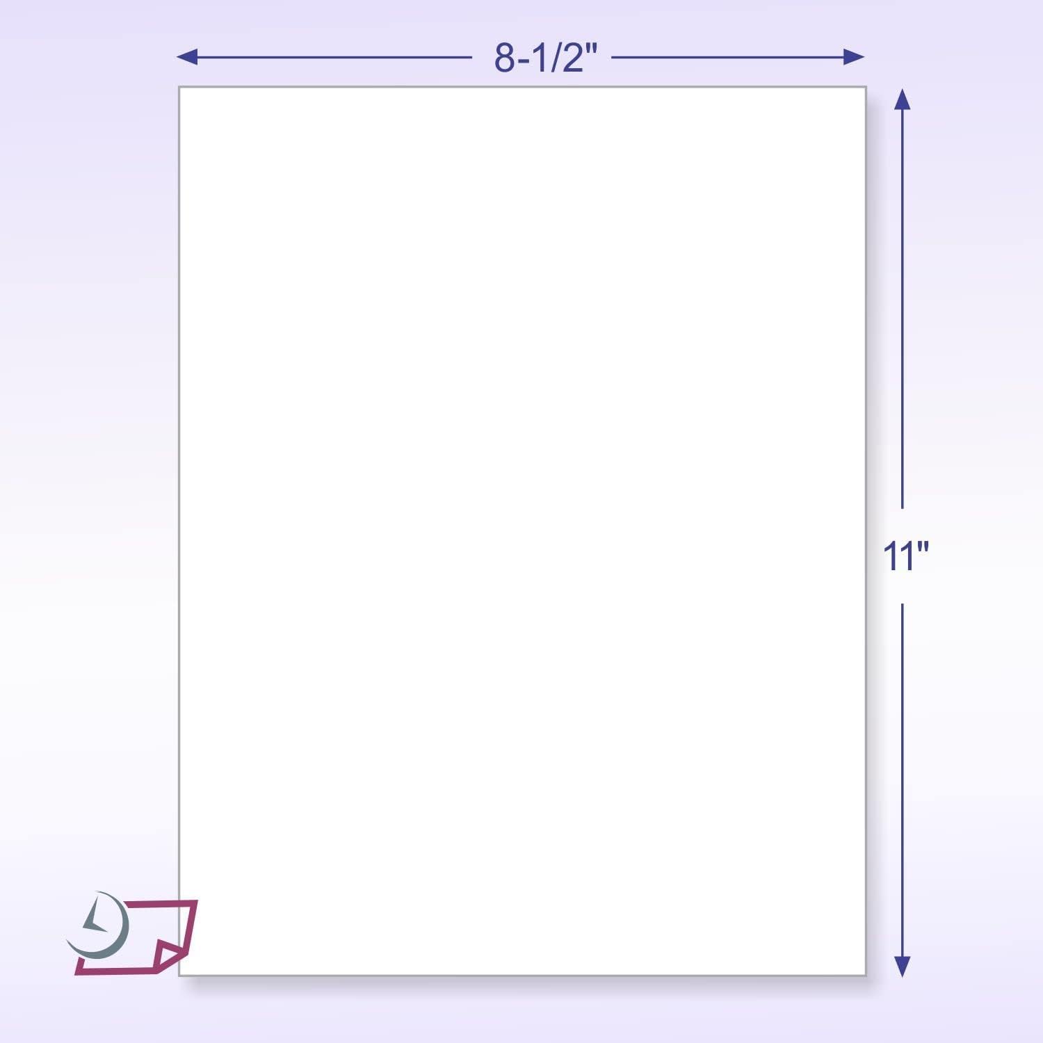 8-1/2 x 11" Letter Size Cover Card Stock