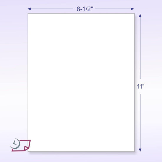 8-1/2 x 11" Letter Size Cover Card Stock