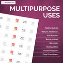 8-1/2" x 11" 30 Labels per Sheet 1.5" Round