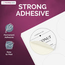 8-1/2" x 11" 30 Labels per Sheet 1.5" Round