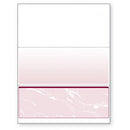 Blank Laser Bottom Check Paper, Burgundy