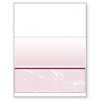 Blank Laser Bottom Check Paper, Burgundy