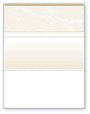 Blank Laser Top Check Paper, Gold