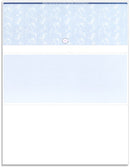 Blank Laser Top Check Paper, Blue