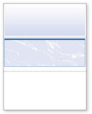 Blank Laser Middle Check Paper, Blue