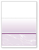 Blank Laser Bottom Check Paper, Purple