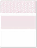 Blank Laser Top Check Paper, Burgundy